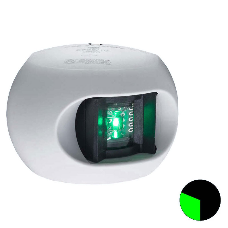 Aqua Signal - Series 34 LED Starboard Navigation Light (White Housing)