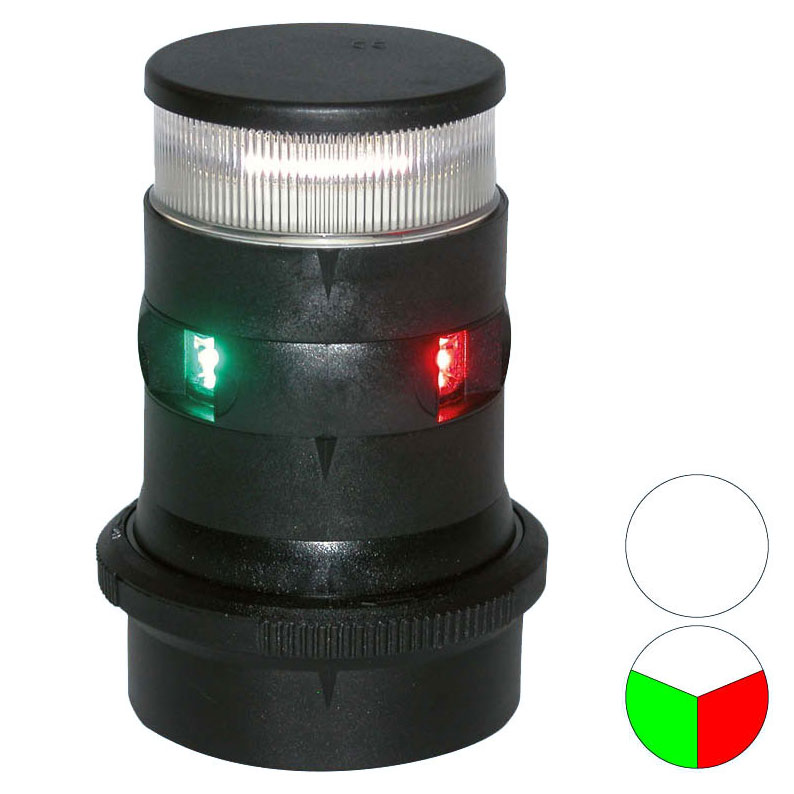 Aqua Signal - Series 34 LED Tri-Colour/Anchor Light (Black Housing)