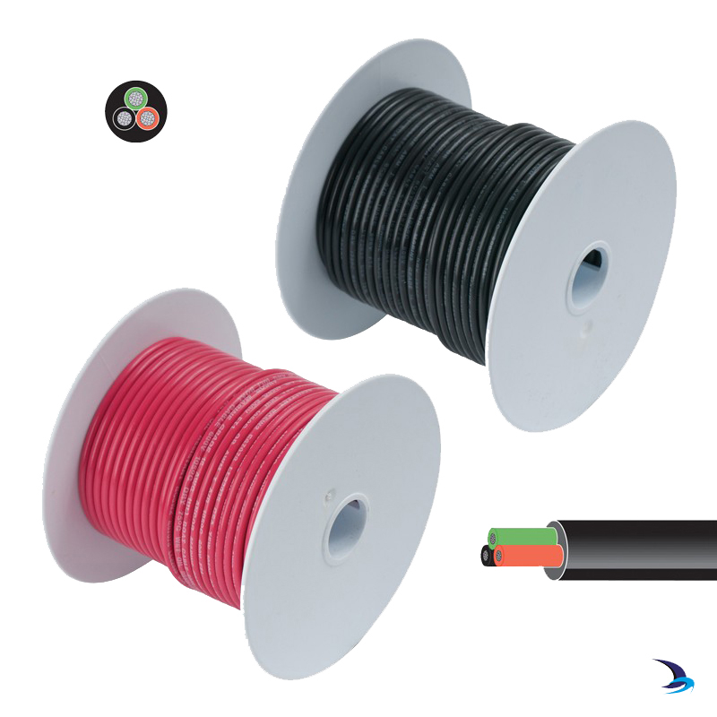 Tinned Cable Three Core Round 1.5mm2 30m Reel