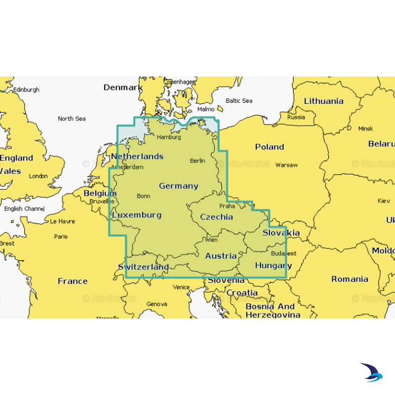 Navionics - Navionics+ NAEU060R Germany, Lakes & Rivers