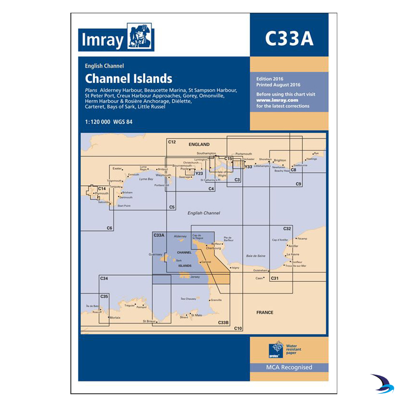 Imray - Chart C33A Channel Islands (North)