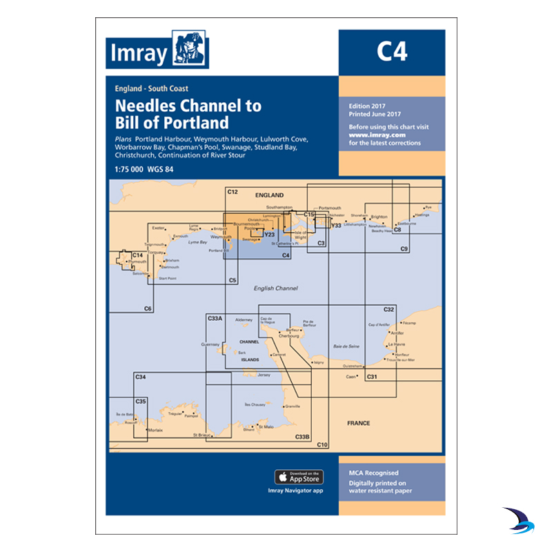 Imray - Chart C4 Needles Channel to Bill of Portland