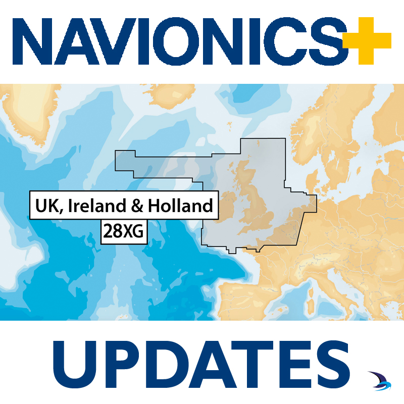 Navionics+ Updates Chart - UK, Ireland & Holland 28XG (Large)