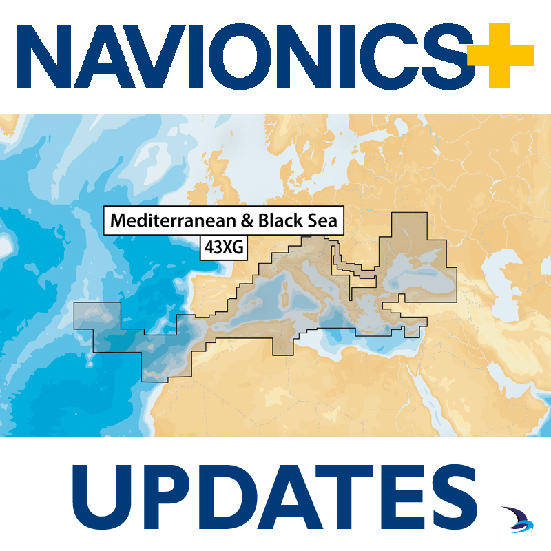 Navionics+ Updates Chart - Mediterranean & Black Sea 43XG (Large)