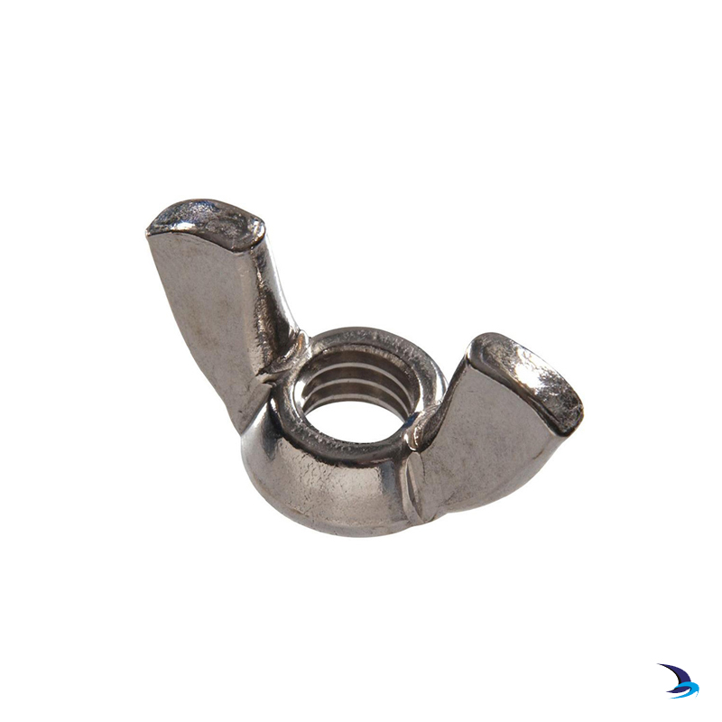 WN4-40N 25 Pack 4-40 Nylon Wing Nuts Off White Natural Nylon Finish 