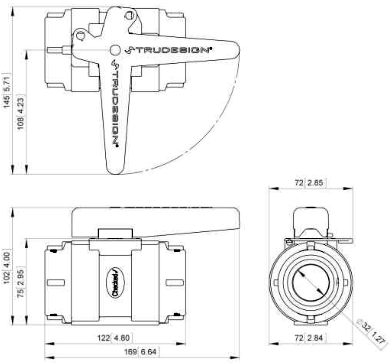 TruDesign - Composite Ball Valve 1 1/2" BSP